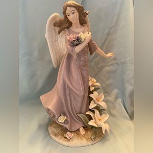 Grandeur Noel 12 1/2” Porcelain Angel